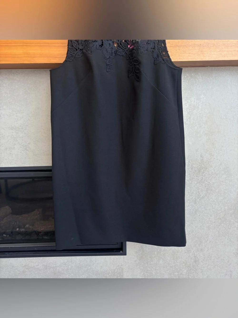 NWT Kate Spade Ribbon Lace Applique Crepe Dress, Size‎ 12
